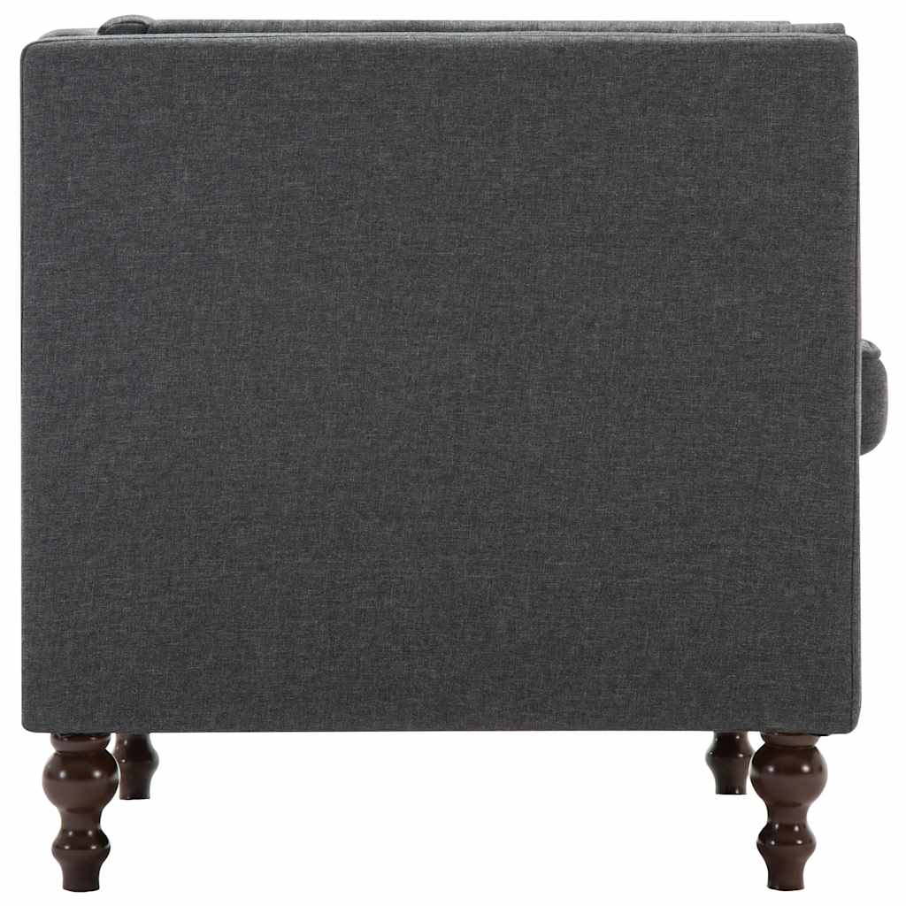 Πολυθρόνα Σκούρο Γκρι Υφασμάτινη - PAKOBAZAAR