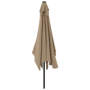 Ομπρέλα Κήπου Χρώμα Taupe 300 x 200 εκ. με Μεταλλικό Ιστό - Pakobazaar