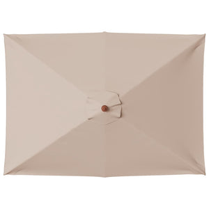Ομπρέλα Κήπου Χρώμα Taupe 150 x 200 εκ. με Ξύλινο Ιστό