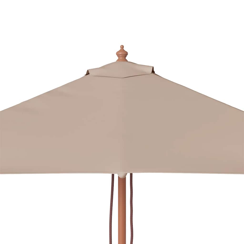 Ομπρέλα Κήπου Χρώμα Taupe 150 x 200 εκ. με Ξύλινο Ιστό