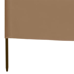 Προστατευτικό Αέρα με 3 Πάνελ Χρώμα Taupe 400 x 120 εκ. Ύφασμα