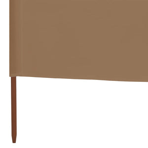 Προστατευτικό Αέρα με 6 Πάνελ Χρώμα Taupe 800x80 εκ. Υφασμάτινο - Pakobazaar