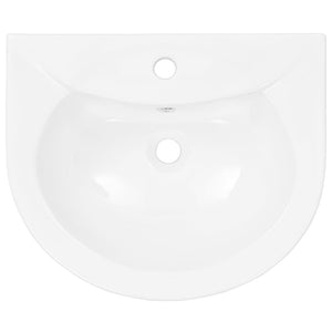 Νιπτήρας Επιδαπέδιος με Κολόνα Λευκός 520x440x190 χιλ Κεραμικός - PAKOBAZAAR