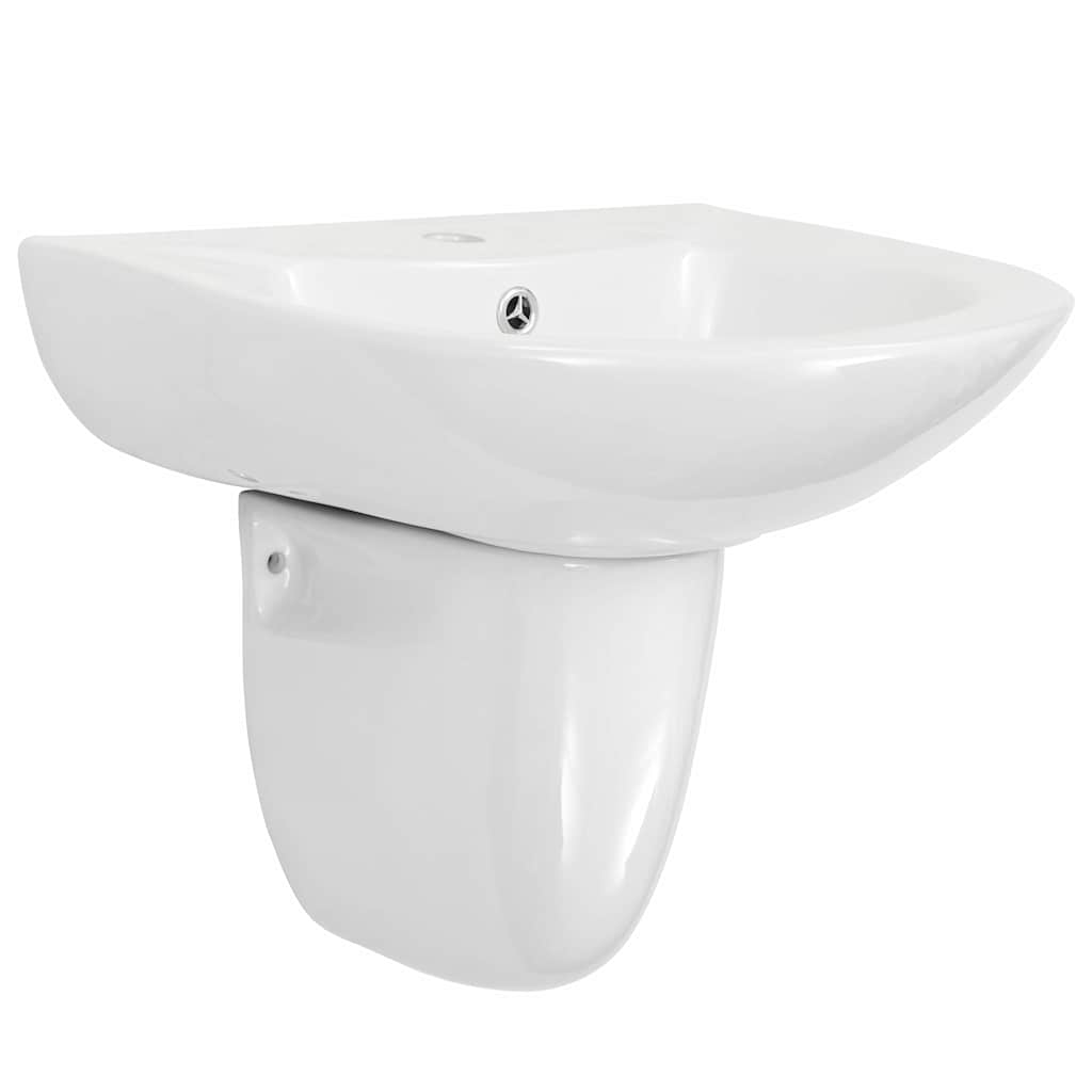 Λεκάνη Λευκό 52 x 45 x 49 εκ Γυαλιστερή Κεραμική - Pakobazaar