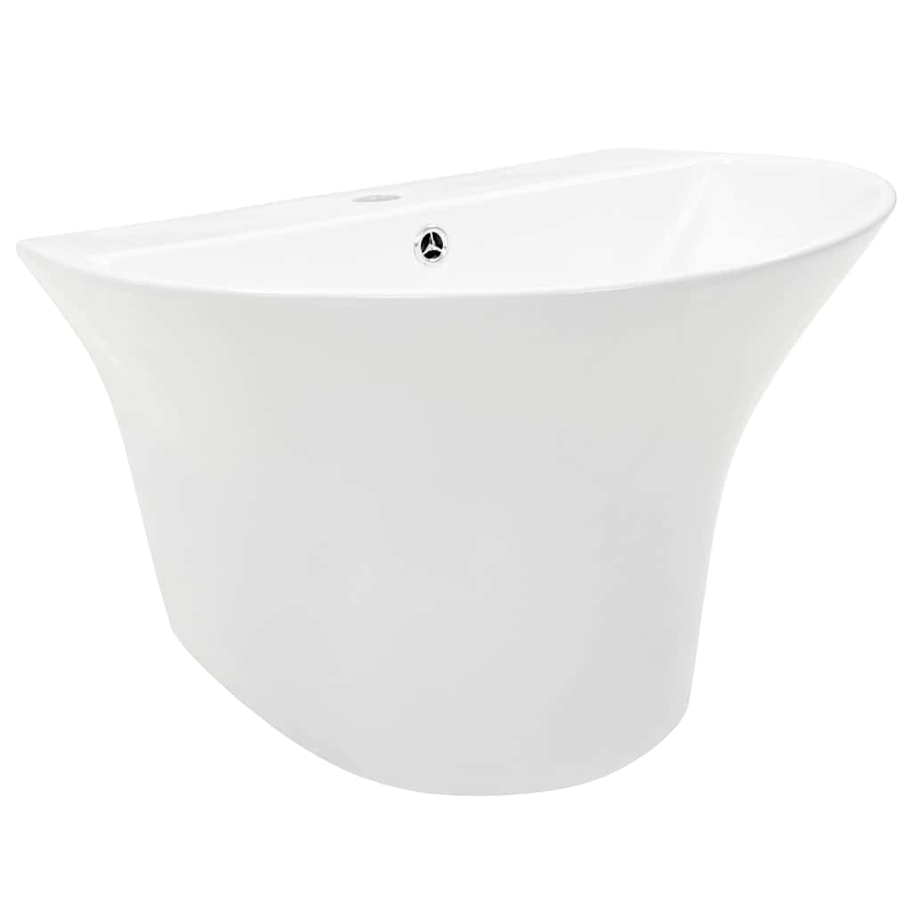 Λεκάνη Λευκό 56 x 48 x 42 εκ. Γυαλιστερή Κεραμική - PAKOBAZAAR