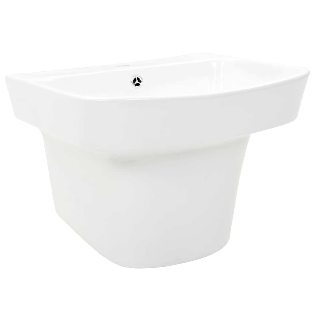 Λεκάνη Λευκό 50 x 45 x 41 εκ. Γυαλιστερή Κεραμική - PAKOBAZAAR