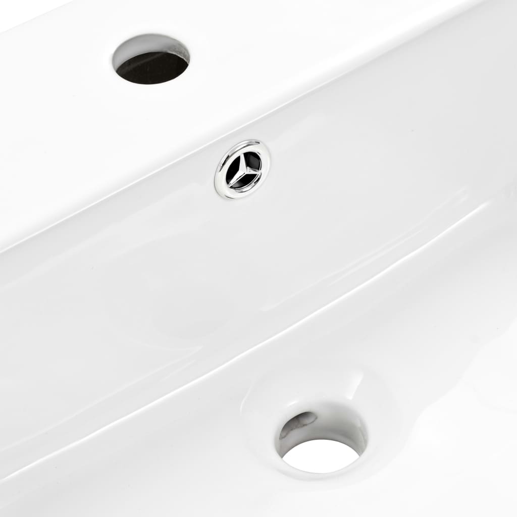 Νιπτήρας Επιτοίχιος Λευκός 500 x 450 x 410 χιλ. Κεραμικός - Pakobazaar