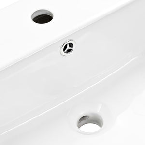 Νιπτήρας Επιτοίχιος Λευκός 500 x 450 x 410 χιλ. Κεραμικός - Pakobazaar