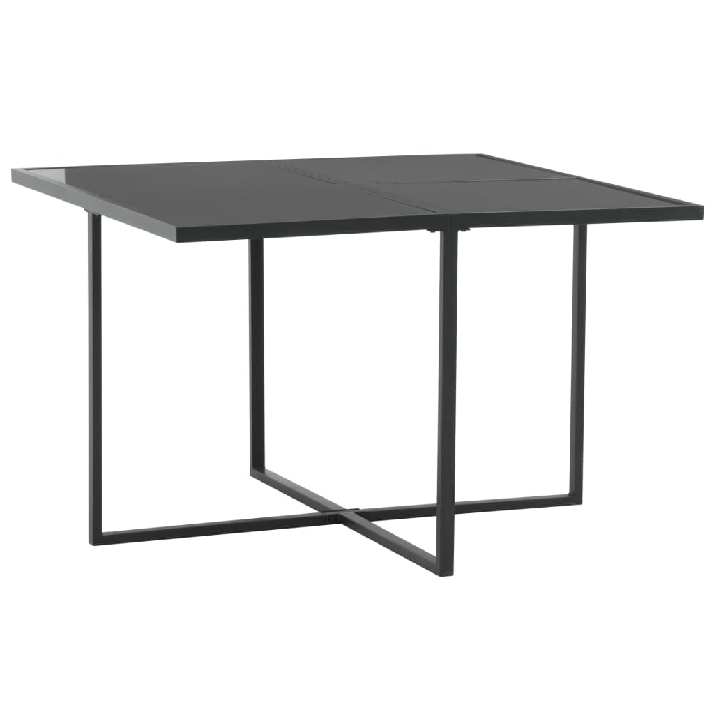 Σετ Τραπεζαρίας Εξ. Χώρου 5 τεμ. Μαύρο Συνθ. Ρατάν με Μαξιλάρια