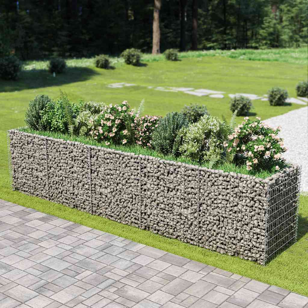 Συρματοκιβώτιο-Γλάστρα Υπερυψωμένη 450x90x100 εκ. Γαλβ. Χάλυβας - PAKOBAZAAR