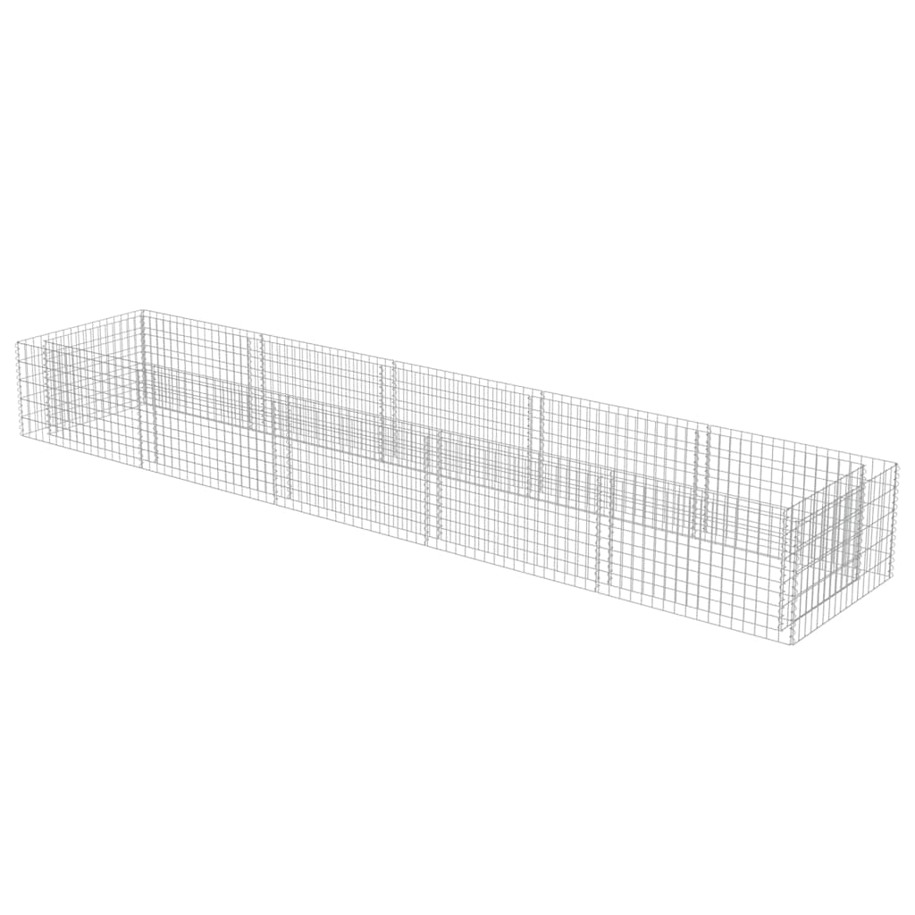 Συρματοκιβώτιο-Γλάστρα Υπερυψωμένη 450x90x50 εκ. Γαλβ. Χάλυβας - PAKOBAZAAR