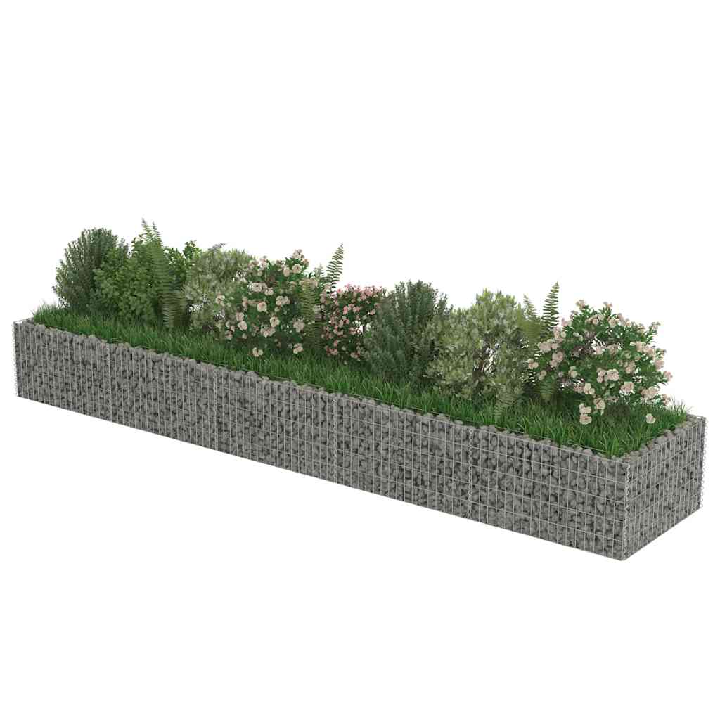Συρματοκιβώτιο-Γλάστρα Υπερυψωμένη 450x90x50 εκ. Γαλβ. Χάλυβας - PAKOBAZAAR