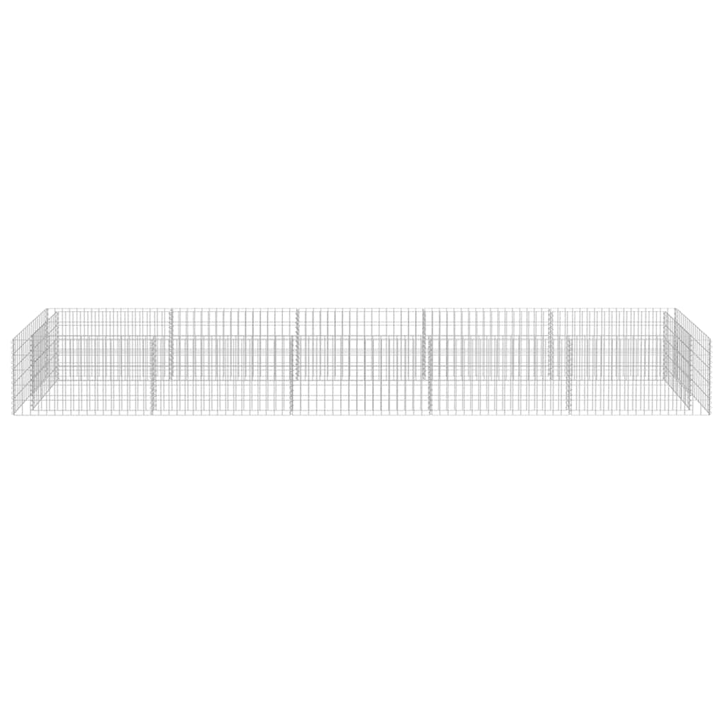 Συρματοκιβώτιο-Γλάστρα Υπερυψωμένη 450x90x50 εκ. Γαλβ. Χάλυβας - PAKOBAZAAR