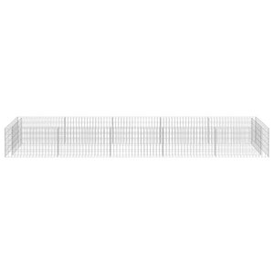 Συρματοκιβώτιο-Γλάστρα Υπερυψωμένη 450x90x50 εκ. Γαλβ. Χάλυβας - PAKOBAZAAR