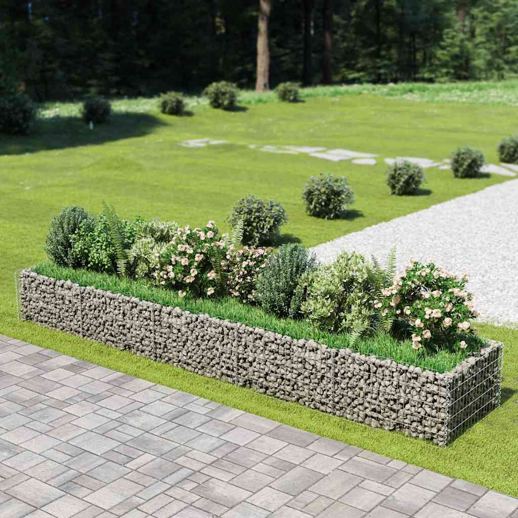 Συρματοκιβώτιο-Γλάστρα Υπερυψωμένη 450x90x50 εκ. Γαλβ. Χάλυβας - PAKOBAZAAR