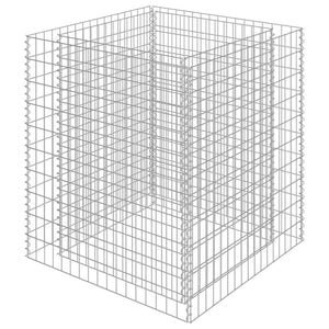Συρματοκιβώτιο-Γλάστρα Υπερυψωμένη 90x90x100 εκ. Γαλβ. Χάλυβας - PAKOBAZAAR