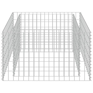 Συρματοκιβώτιο-Γλάστρα Υπερυψωμένη 90x90x50 εκ. Γαλβ. Χάλυβας - PAKOBAZAAR