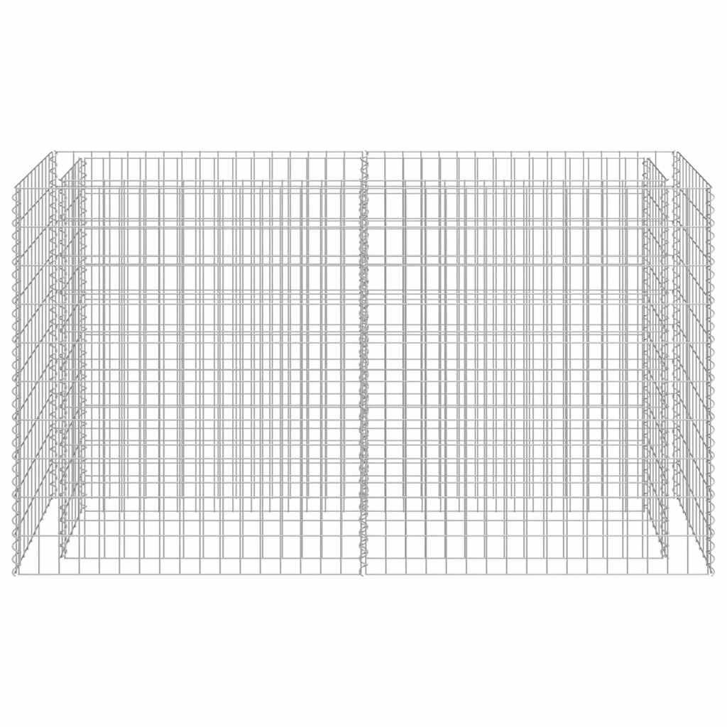 Συρματοκιβώτιο-Γλάστρα Υπερυψωμένη 180x50x100 εκ. Γαλβ. Χάλυβας - PAKOBAZAAR