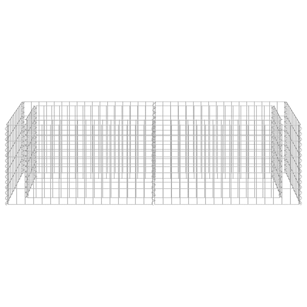 Συρματοκιβώτιο-Γλάστρα Υπερυψωμένη 180x50x50 εκ. Γαλβ. Χάλυβας - PAKOBAZAAR