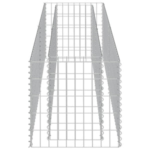 Συρματοκιβώτιο-Γλάστρα Υπερυψωμένη 180x50x50 εκ. Γαλβ. Χάλυβας - PAKOBAZAAR