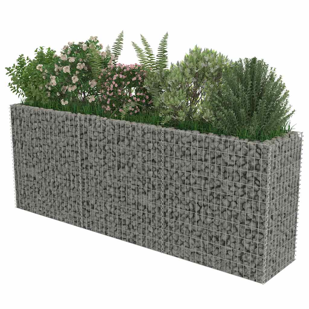 Συρματοκιβώτιο-Γλάστρα Υπερυψωμένη 270x50x100 εκ. Γαλβ. Χάλυβας - PAKOBAZAAR