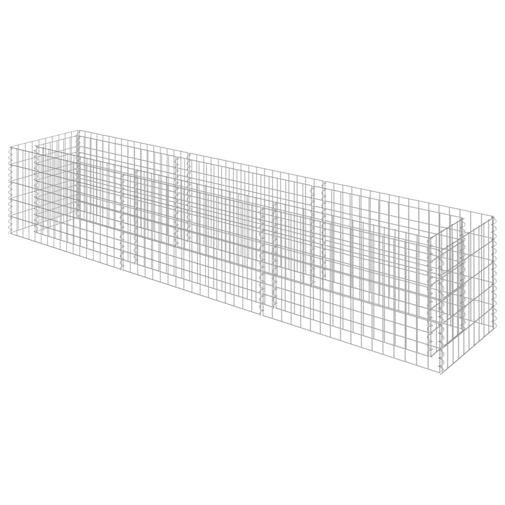 Συρματοκιβώτιο-Γλάστρα Υπερυψωμένη 270x50x50 εκ. Γαλβ. Χάλυβας - PAKOBAZAAR