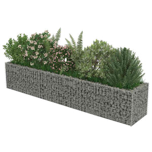 Συρματοκιβώτιο-Γλάστρα Υπερυψωμένη 270x50x50 εκ. Γαλβ. Χάλυβας - PAKOBAZAAR