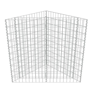 Συρματοκιβώτιο-Γλάστρα Υπερυψωμένη 75x75x100 εκ. Γαλβ. Χάλυβας - Pakobazaar