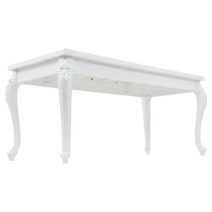 Τραπεζαρία Γυαλιστερή Λευκή 179 x 89 x 81 εκ. - PAKOBAZAAR