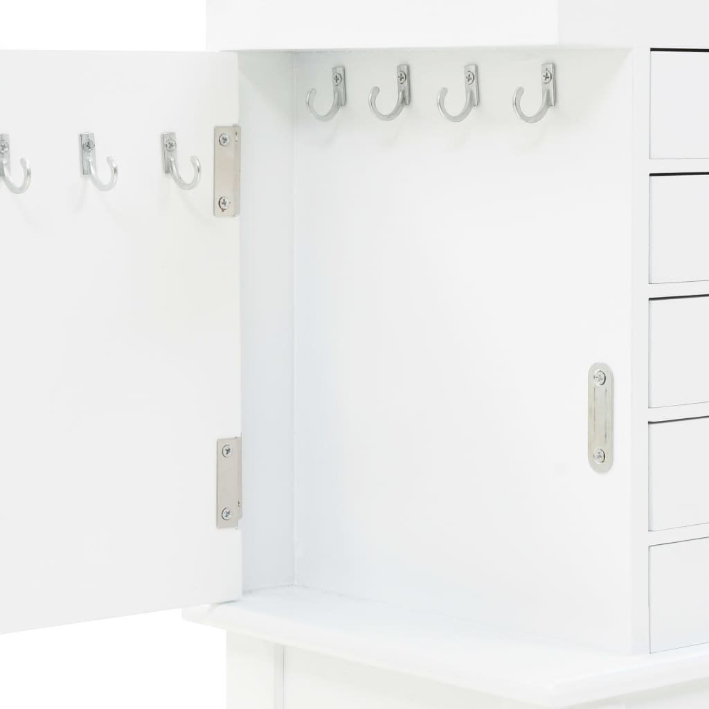 Κοσμηματοθήκη Δαπέδου Λευκή - PAKOBAZAAR