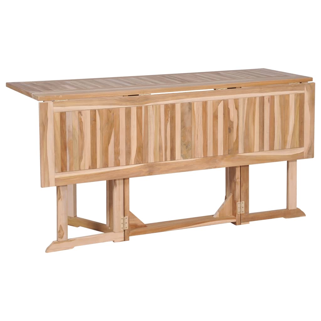 Τραπέζι Κήπου Butterfly Πτυσσόμενο 150x90x75 εκ Μασίφ Ξύλο Teak