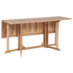 Τραπέζι Κήπου Butterfly Πτυσσόμενο 150x90x75 εκ Μασίφ Ξύλο Teak
