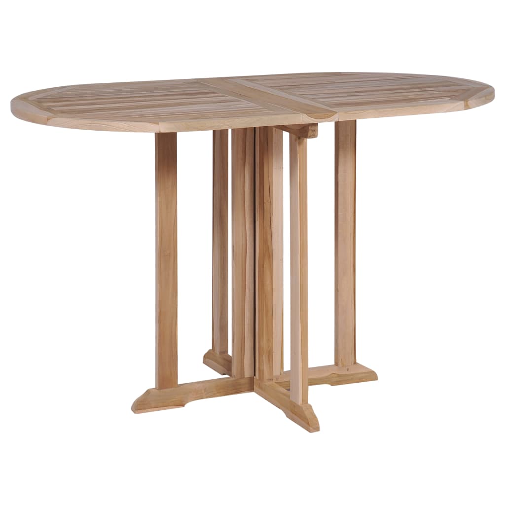 Τραπέζι Κήπου Butterfly Πτυσσόμενο 120x70x75 εκ Μασίφ Ξύλο Teak - Pakobazaar