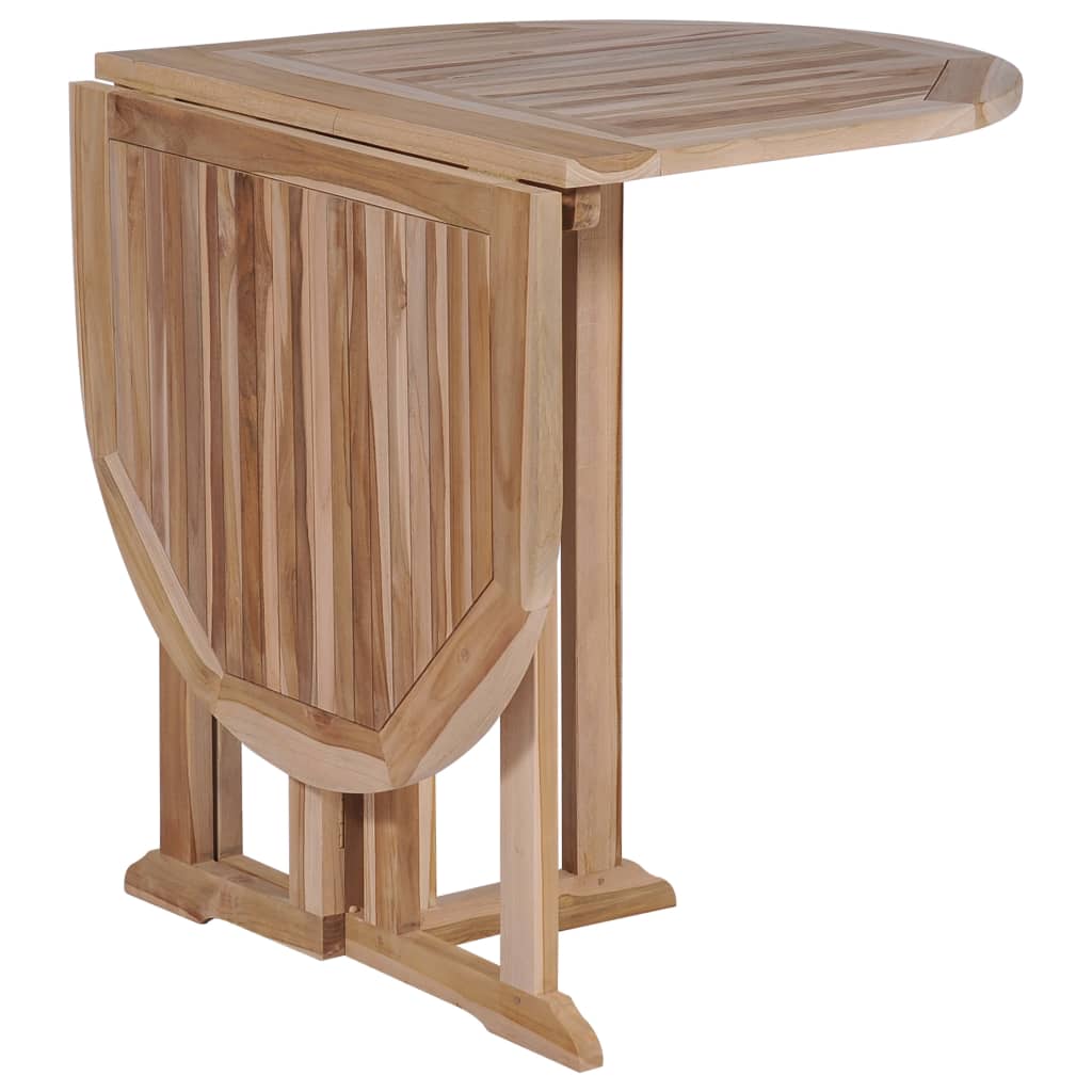 Τραπέζι Κήπου Butterfly Πτυσσόμενο 120x70x75 εκ Μασίφ Ξύλο Teak - Pakobazaar