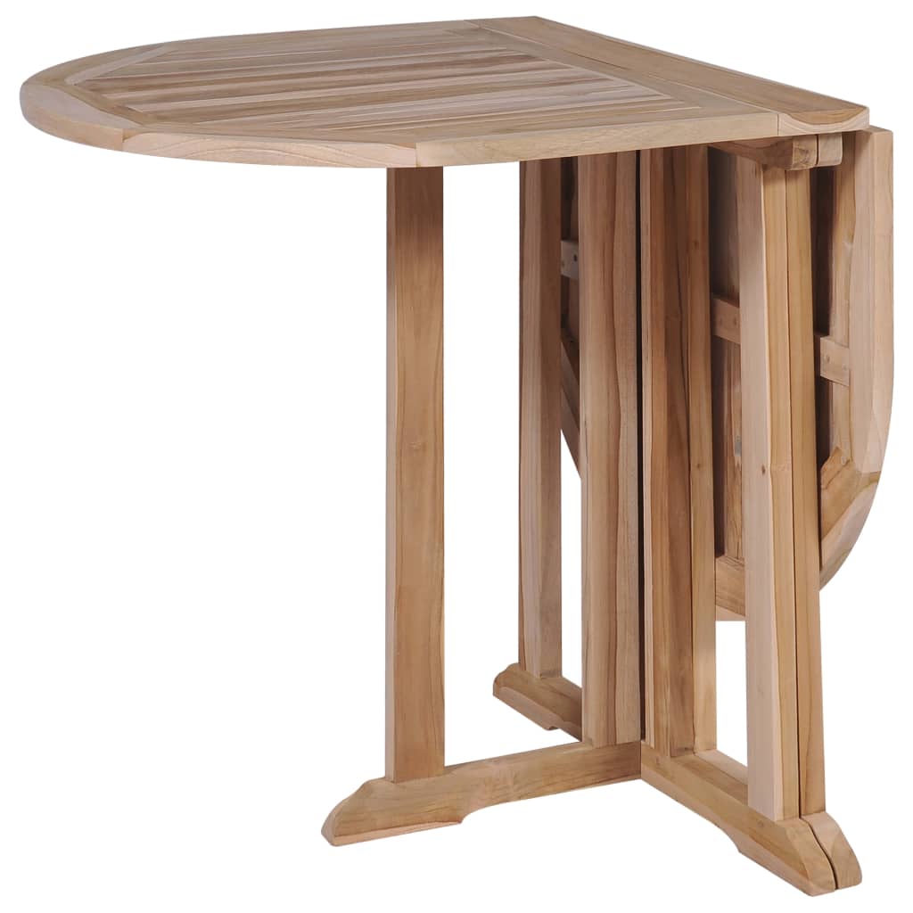 Τραπέζι Κήπου Butterfly Πτυσσόμενο 120x70x75 εκ Μασίφ Ξύλο Teak - Pakobazaar