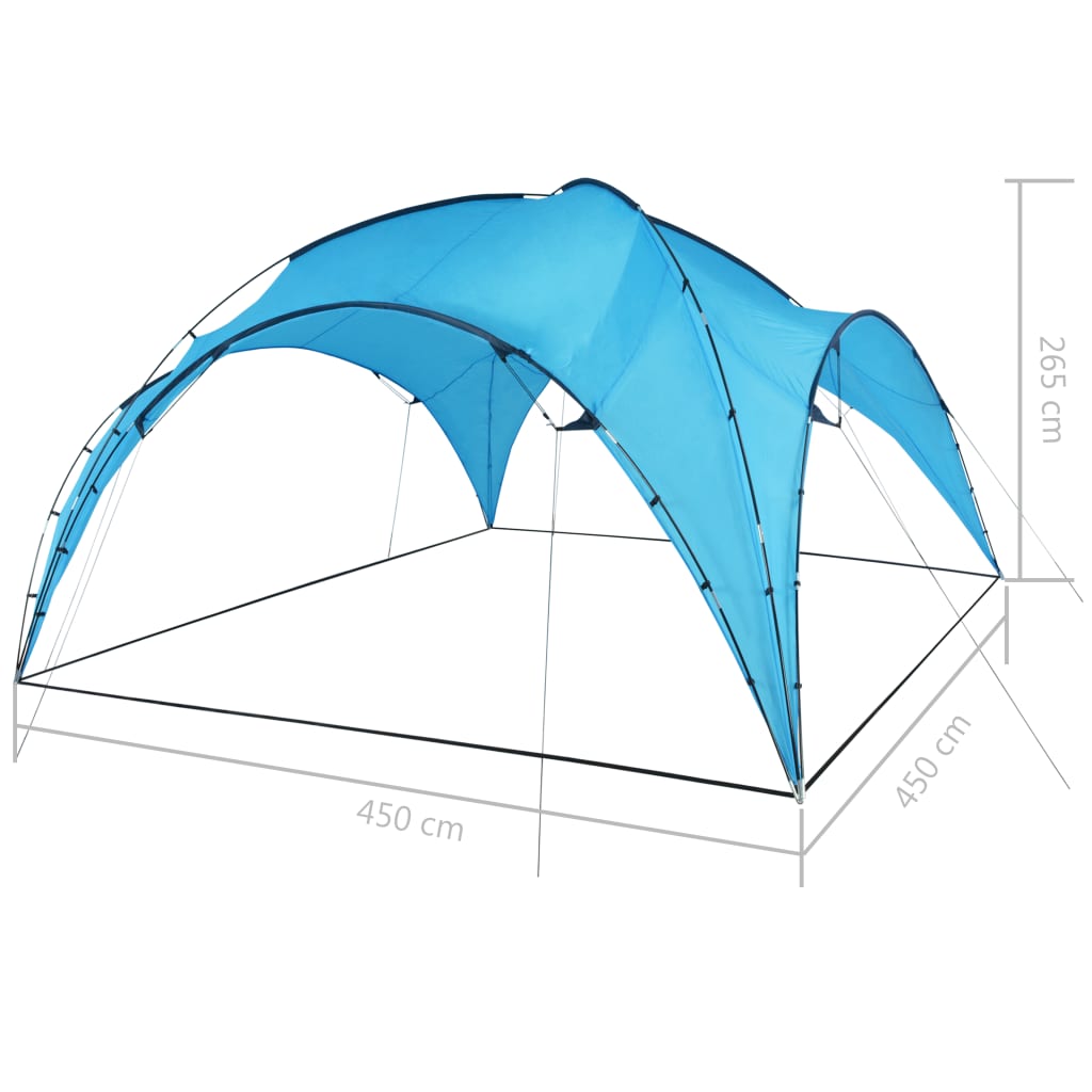 Τέντα Εκδηλώσεων Αψίδα Γαλάζια 450 x 450 x 265 εκ. - Pakobazaar