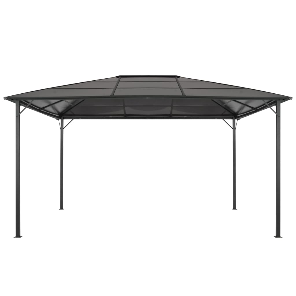 Κιόσκι με Οροφή Μαύρο 4 x 3 x 2,6 μ. από Αλουμίνιο