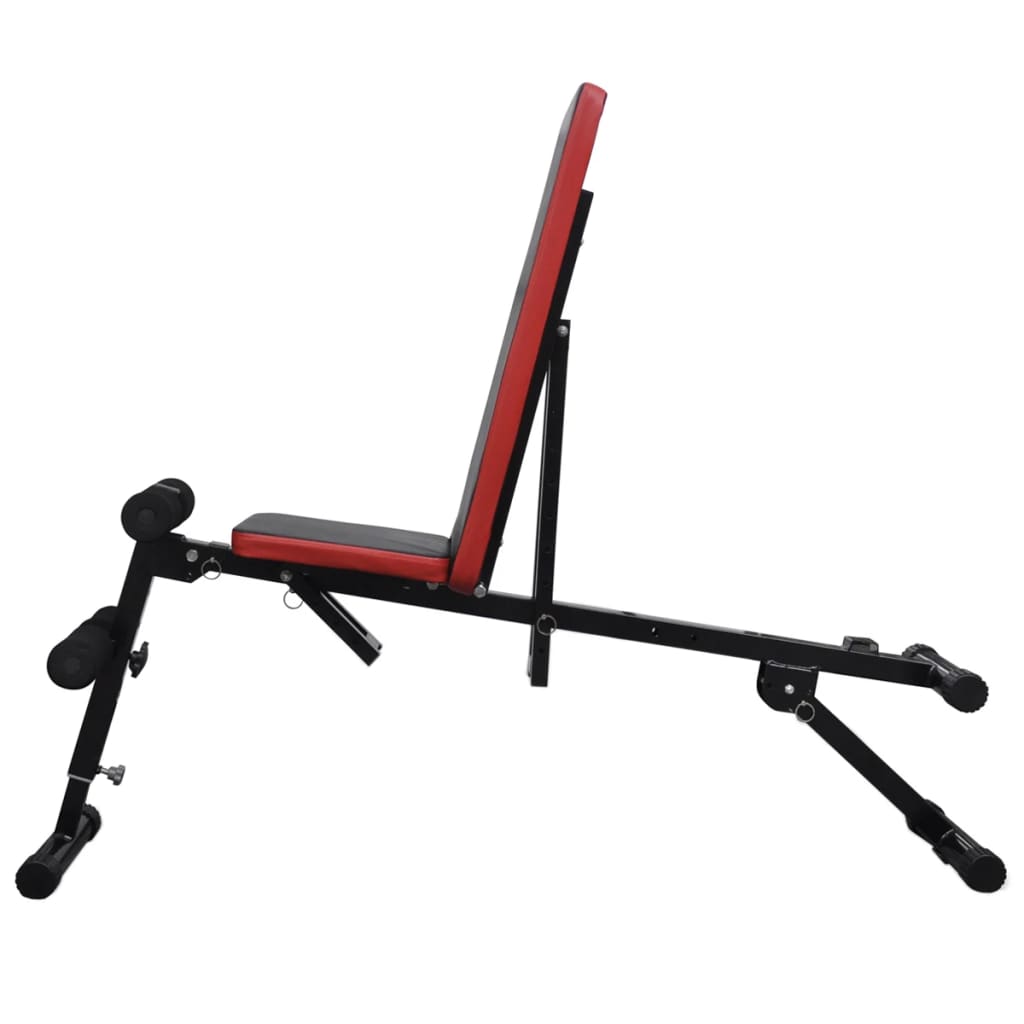 Πάγκος Κοιλιακών Ρυθμιζόμενος με Σετ Μπάρα και Αλτήρες 30,5 κ. - Pakobazaar