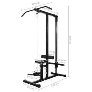 Power Tower με Σετ Μπάρας και Αλτήρες 60,5 κ. - PAKOBAZAAR