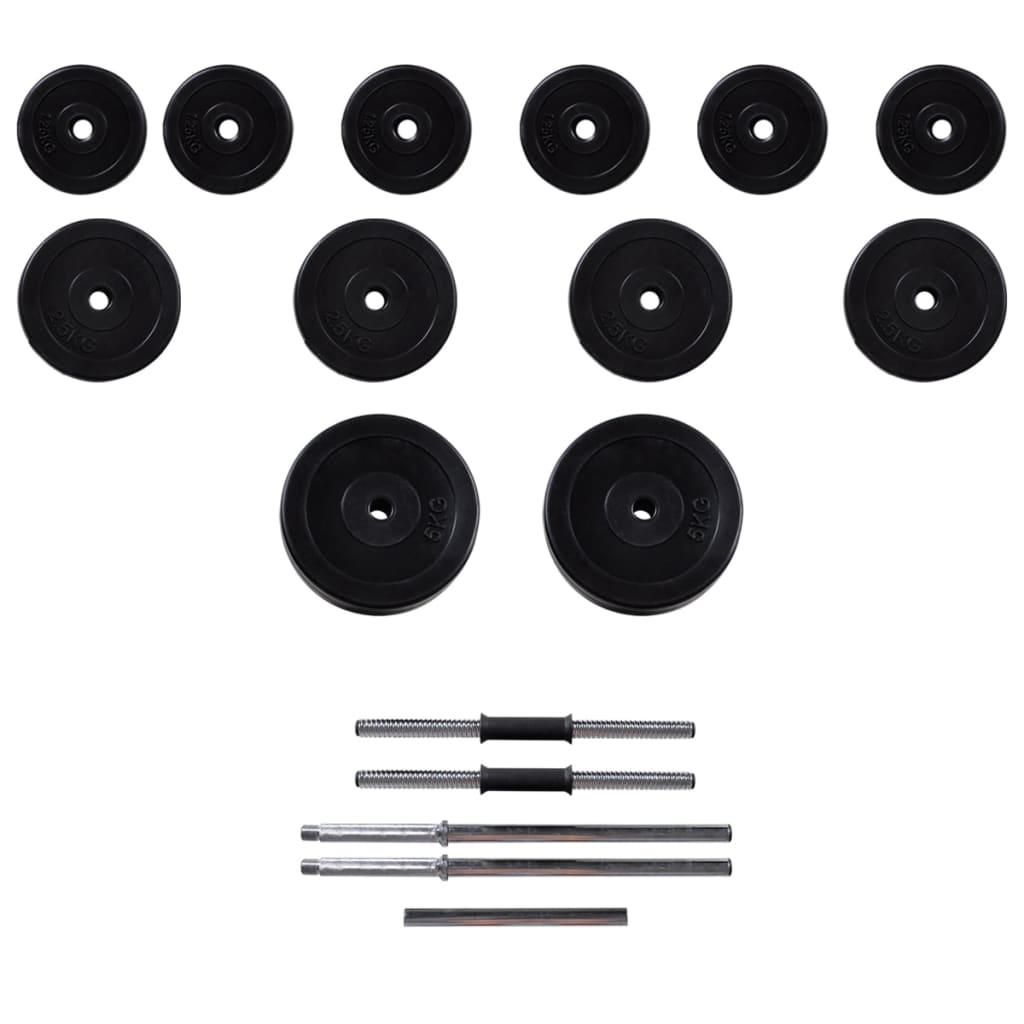 Power Tower Επιτοίχιο με Σετ Μπάρας και Αλτήρες 30,5 κ. - PAKOBAZAAR