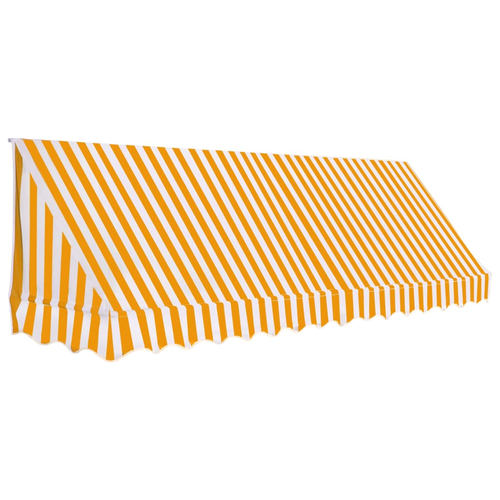 Τέντα Bistro Πορτοκαλί / Λευκό 350 x 120 εκ.