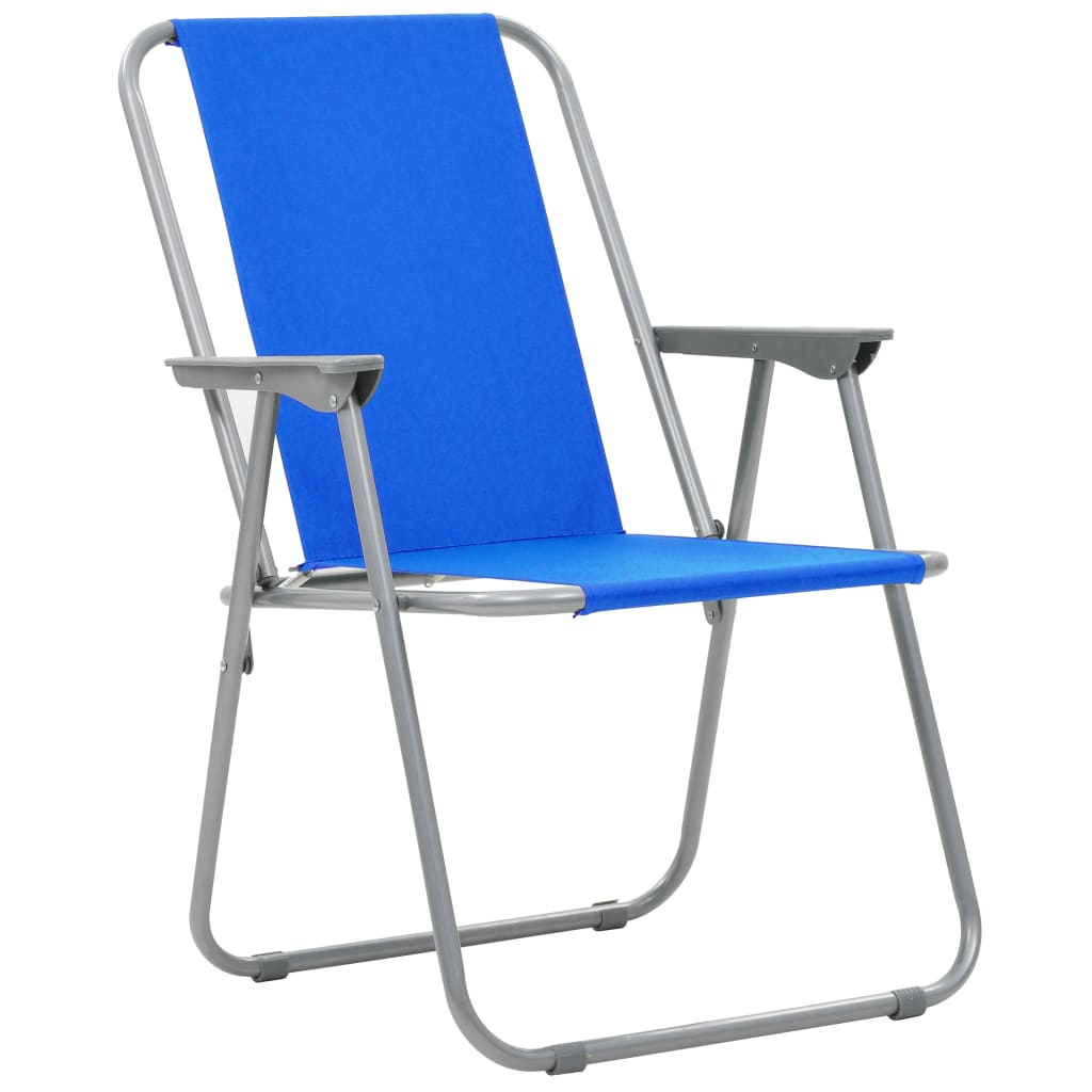 Καρέκλες Camping Πτυσσόμενες 2 τεμ. Μπλε 52 x 59 x 80 εκ. - Pakobazaar
