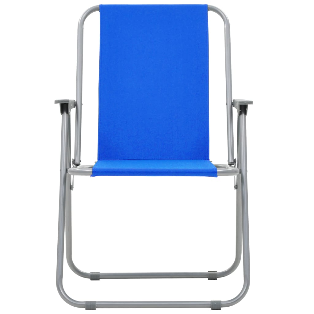 Καρέκλες Camping Πτυσσόμενες 2 τεμ. Μπλε 52 x 59 x 80 εκ. - Pakobazaar