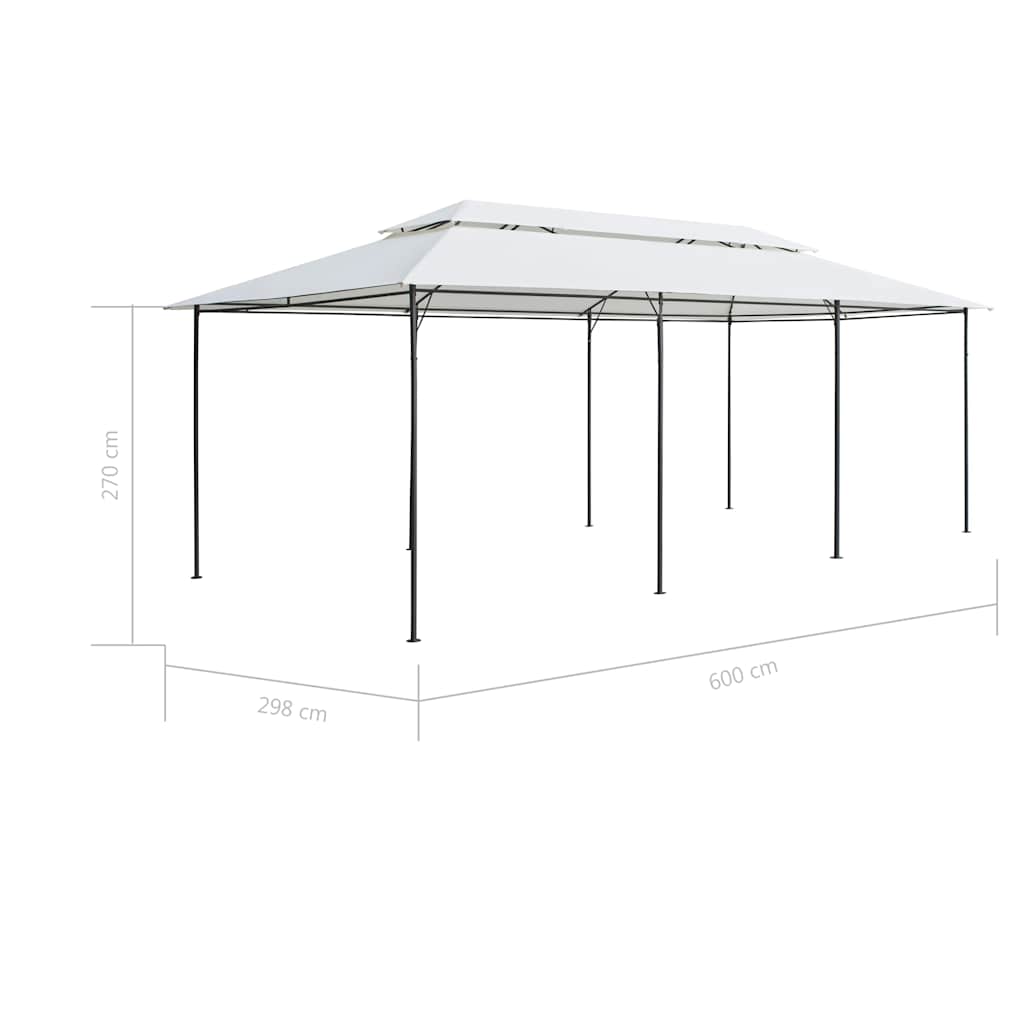 Κιόσκι Λευκό 600 x 298 x 270 εκ.