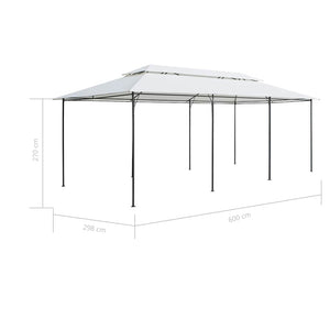 Κιόσκι Λευκό 600 x 298 x 270 εκ.