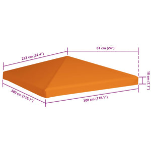 Κάλυμμα για Κιόσκι Πορτοκαλί 3 x 3 μ. 310 γρ./μ²