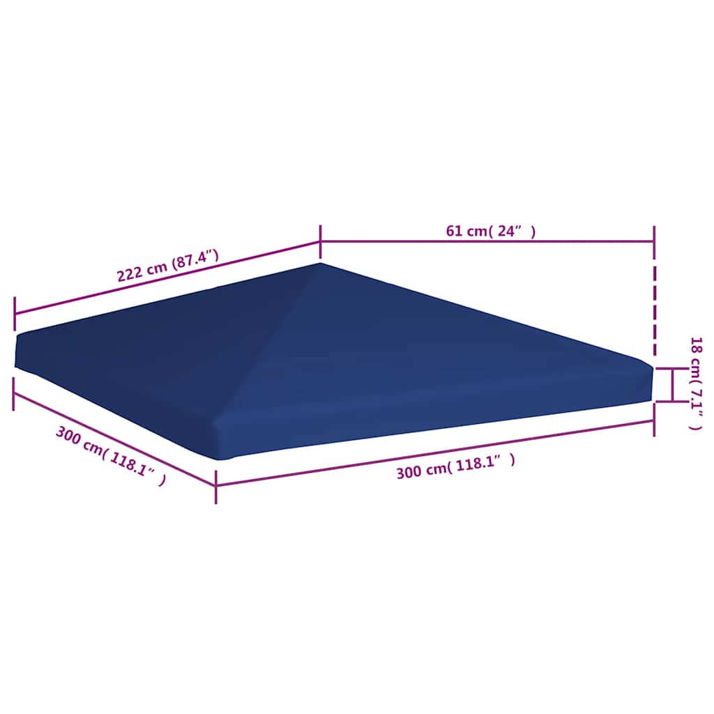 Κάλυμμα για Κιόσκι Μπλε 3 x 3 μ. 310 γρ./μ²