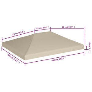 Κάλυμμα για Κιόσκι Μπεζ 4 x 3 μ. 310 γρ./μ²