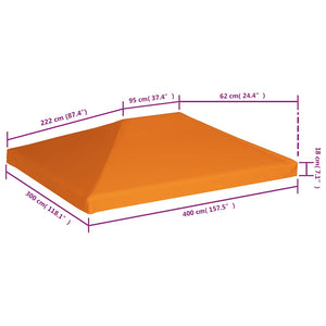 Κάλυμμα για Κιόσκι Πορτοκαλί 4 x 3 μ. 310 γρ./μ²