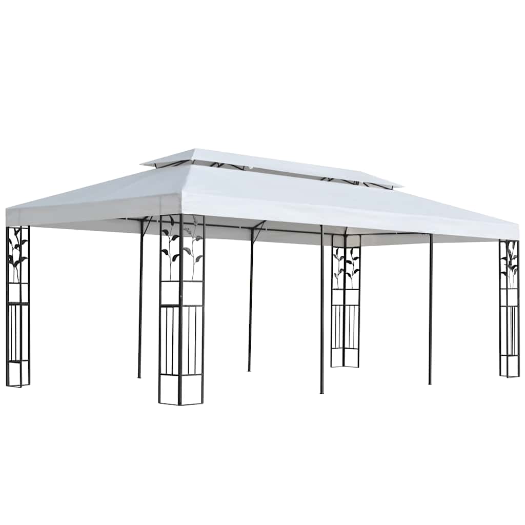 Ύφασμα για κιόσκι Λευκό 300 x 600 cm Πολυεστέρας